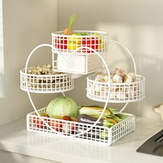 하트 모양 귀엽고 정교한 주방 생강 마늘 야채바구니수납 과일트레이 튼튼한 간식바구니 예쁜과일접시 과일바구니, 1개, 화이트