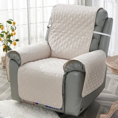 천갈이 리클라이너커버 덮개 쇼파베드커버 교체 커버 패드, 오프화이트