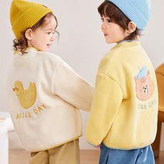 몽실이 나이스데이 소프트 플리스 점퍼 아동 어린이 가을 간절기 자켓 후리스 여아 남아 아우터