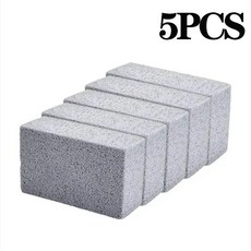 바베큐 그릴 청소 두더스 듀티 재사용 헤비 도구 벽돌 스톤, 5PCS