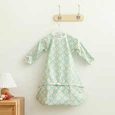 베이비클로 이유식 방수턱받이 긴팔 지퍼형, 키키민트, 1개, 1개