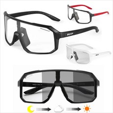 [SCVSN] SC-X62 라이딩 변색고글 [케이스없음] 색상택일, 블랙, 1개