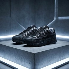 국내백화점 정품 나이키 P-6000 스웨이드 불랙 크롬 런닝화 발편한 운동화 + 탑티어파우치