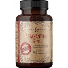 CDF Sports & Health Solutions 아스타잔틴 12 MG 60 캡슐, 개, 1개, 60정