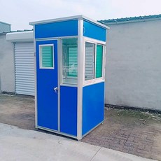 간이 경비 부스 초소 방풍 발렛부스 컨테이너 야외, 1.5x1.2x2.35, 1.5x1.2x2.35m