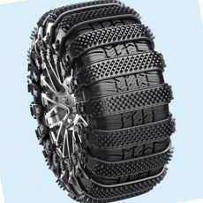 스노우체인 케이블 타이형 자동차 휠 체인 블랙, 1개