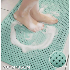 이지몰 TPE 논슬립 욕실 매트 화장실 미끄럼 방지 물빠짐 바닥 깔판, 민트, 1개