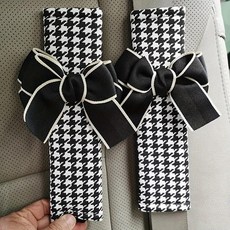 카툰 플라워 숄더 보호대 카시트 벨트 어깨 인테리어 공주 활 장식, 1개, 1. 2pcs Princess Bow