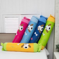 꿀몽 포비 사탕베개 에어메쉬원단 3D메쉬원단 롱베개 긴베개 바디필로우 아동베개 유아베개 성인베개 베, 딥블루(솜포함)