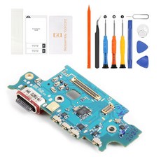 Olivechard 삼성 갤럭시 S23 플러스 5G SM-S916U S916B S916U1 S916W USB-C 충전 도크 PCB USB 교체 도구 포함 (플렉스 케이블 없음), Olivechard 삼성 갤럭시 S23 플러스 5G S