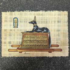 이집트 그림 종이 파피루스 국립 박물관 기념품 장식, 아누비스, 기타 직사각형 크기, 단독형
