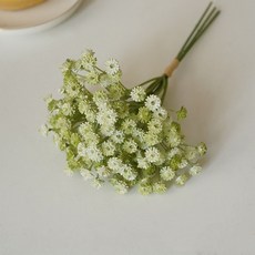 LIFE MASTER 仿真滿天星把束 裝飾花藝, 1個, 綠色