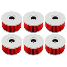 오토바이 오일 필터 스즈키 GN250 GN400 GN 250 400 GZ250 Marauder GZ SG350 SP250 SP400 VL125LC 침입자 125 2 개 4/6, 06 6pcs-red, 6)6pcs-red, 6)6pcs-red