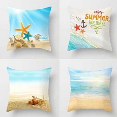 쇼파 썸머비치 쿠션커버45x45 쇼파쿠션커버 인테리어쿠션커버 썸머비치커버, B타입