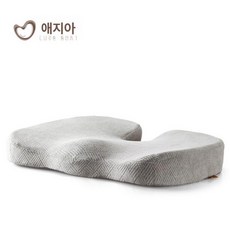 골반시트 꼬리뼈 지지대 메모리폼 사무실 의자방석 두꺼운, 체크패턴그레이