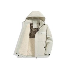 防風外套女冬季防潑水防寒加絨保暖羽絨服戶外登山滑雪透氣外套石墨烯發熱衝鋒衣舒適運動外套大尺碼輕量刷毛連帽外套男鋪棉棉服