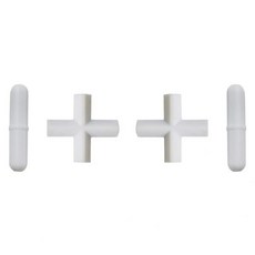 자기 교반기 믹서용 대형 PTFE 교반봉 4개크로스 타입 38mm x 11mm 2개 스트레이트 타입 50mm x 10mm 2개, 자기 교반기 믹서용 대형 PTFE 교반봉 4개크로스 타