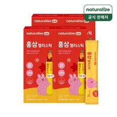 네추럴라이즈 홍삼 젤리스틱 14포 4박스, 15g, 1박스