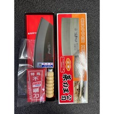 工具家達人 台中菜刀王 台灣製 鐵柄木柄肉桂刀 切菜切肉切水果薄刃菜刀 金龍, 1個, 木柄,原產利度