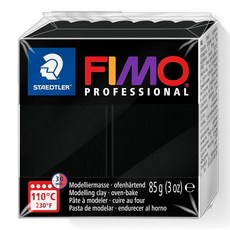 Staedtler Fimo 프로페셔널 소프트 폴리머 클레이 85g(3온스) 오렌지, 블랙