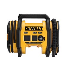 得偉 Dewalt AC/DC充電式打氣機 DCC020IB，AC/DC雙電源，數位顯示，多種充氣接頭，輕巧便攜, 1個, 黃色
