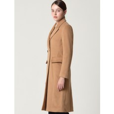 [후기보장] [오조크(OZOC)] 미니멀 울 더블 롱코트 (택가격: 199000원)