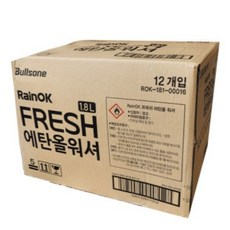 제이오스토어 친환경워셔액 1.8L 12개입1박스 차량앞유리세정제 유리보호세정제 대량워셔액 사계절유리세정제