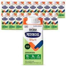 하이뮨 케어메이트 균형 당뇨식 저당, 200ml, 18개