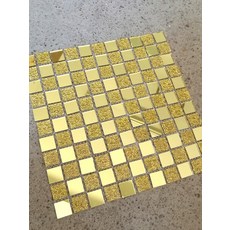 복고풍 외부바닥타일 꽃 화이트 작은타일, 2_금색 거울 다이아몬드, 1_30x30