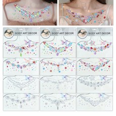 28-6 水滴蝴蝶鑽 身體藝術裝飾, 28-1羽毛紋馬眼蝴蝶鑽（炫白）, 1個