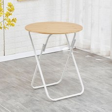 철제테이블 원형 접이식 철제 2인 테이블 야외 직경 60cm 원형 카페 접이식 60CM 녹, E. 낙타색