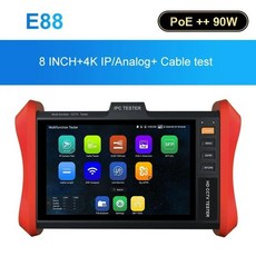 CCTV IP 카메라 테스터기 모니터 SDI HDMI IPC 테스터 POE ++ 90W SFP 4K 8MP AHD TVI CVI 및 VGA 8 인치, E88, 1개