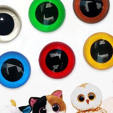 인형눈 나사형 눈알 부자재 인형 수예 DIY 안전눈, 1개, GFarm  6-인형눈알-레드