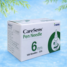 케어센스 주사바늘 멸균주사침 인슐린 펜니들 (6mm), 4박스