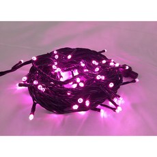 裝飾燈大師 LED聖誕燈串 10米 110V 長亮款, 粉光, 1個