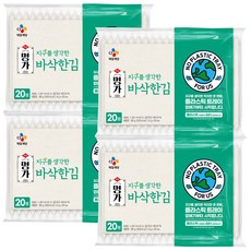 CJ명가 바삭한 김, 4g, 80개