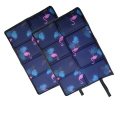 1+1 휴대용방석 야외용 미니 방석 1인 야외 접이식 방수방석, 플라밍고1+1