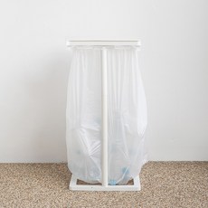 백화상점 재활용 쓰레기 분리수거함, 화이트, 1개