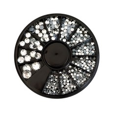 바르나 라인석 크리스탈 네일 파츠 12종 세트, 라인석 크리스탈파츠, 1개