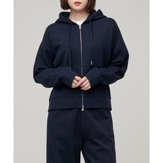 [무신사스탠다드] WOMAN 우먼즈 후디드 스웨트 집업 [네이비]