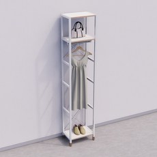 상도가구 모던하임 행거 400 작은방 슬림행거 좁은행거 틈새행거 미니행거, 화이트