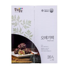 몰랑몰랑 제주 오메기떡 20개입 특산물 여행선물 개별포장, 1kg, 1박스