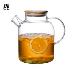 HAM 더위를 타지 않는 유리 주전자, 1개, 1.8L