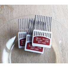 공업용미싱바늘 DBX1 18호 19호 21호 10개1set, 1세트