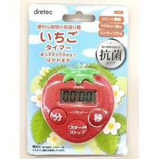 dretec 草莓造型計時器, 1個, 草莓造型