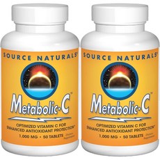 소스내추럴스 메타볼릭 C 1000mg 테블릿, 2개, 50개