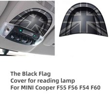 미니 원 쿠퍼 S JCW F55 F56 F57 F54 F60 용 블랙 플래그 자동차 용품 스티커 보호 쉘 장식 커버 액세서리, 0 Reading lamp cover, 한개옵션1