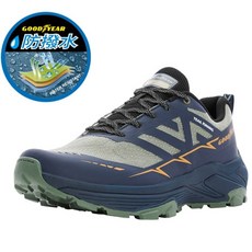 GOOD YEAR防水耐磨夜間反光健行鞋，戶外登山健走防滑耐磨舒適透氣