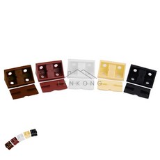이렌콩 코너브라켓 41X20 철물부속품 가구고정 코너선반브라켓, 흑색