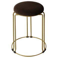 화장대 의자 거실 북유럽, 브라운 벨벳